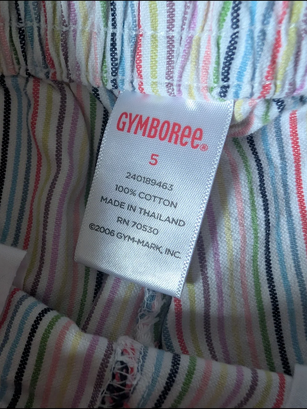 Gymboree Wish You Were Here Striped Capri With Pocket Tee‎ Set
